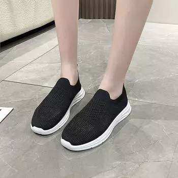 Модные новые туфли женские мокасины легкие прогулочные дышащие летние удобные повседневные туфли кроссовки Zapatillas Hombre Plus для пары 35 серый
