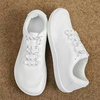 Модные новые унисекс широкие туфли дышащая сетка мужские босые туфли с широким носком брендовые балетки мягкие нулевая подошва кроссовки с широким носком большой размер 37 чёрный