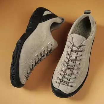 Модные новые высококачественные мужские туфли из замши и кожи, повседневная обувь для отдыха на природе, кожаные кроссовки ручной работы, роскошные мужские кроссовки, удобные мокасины 38 абрикосовый