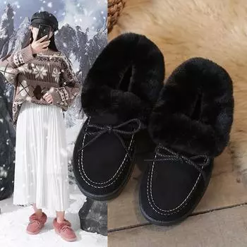 Модные новые женские ботинки, зимние теплые женские туфли с круглым носком, модные удобные повседневные нескользящие однотонные зимние ботинки 36 бежевый