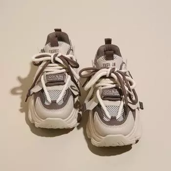 Модные новые женские летние тонкие дышащие туфли на плоской подошве, увеличивающие размер, для похудения, с круглым носком, легкие туфли с сетчатым лицом 39 красно-желтовато-коричневый