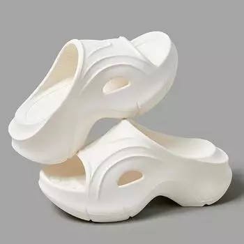 Модные новые женские модные повседневные удобные женские тапочки для спорта на открытом воздухе толстая подошва нескользящие женские тапочки высокого качества 36-37