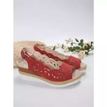 Модные новые женские туфли большого размера, импортные тапочки, женские тапочки, танкетка, толстая подошва, легкая повседневная обувь 2024 36 чёрный