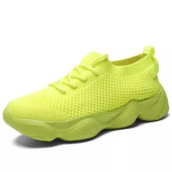 Модные новые женские туфли большого размера, модные летающие плетеные повседневные туфли, толстые подошвы, удобная нескользящая одежда, высококачественная женская обувь 35