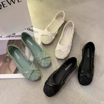 Модные новые женские туфли, модные кружевные сетчатые выдолбленные дышащие удобные повседневные туфли на мягкой подошве для женщин 2024 35