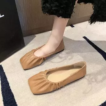 Модные новые женские туфли на плоской подошве с круглым носком, осенняя женская обувь, оксфорды, мягкие, с неглубоким носком, модные повседневные кроссовки, балетки, большой размер 36 чёрный