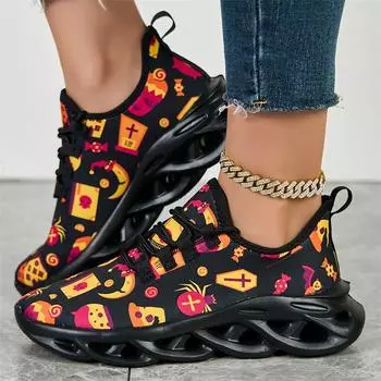Модные новые женские вулканизированные туфли большого размера, модные толстые подошвы, дышащие женские повседневные спортивные туфли для бега на открытом воздухе, женские туфли 36