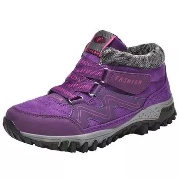 модные новые зимние мужские и женские ботинки 2024 года, плюшевые парные ботинки плюс хлопковые теплые нескользящие ботинки на толстой подошве из хлопка, ботильоны 36