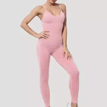 Модные облегающие майки и комбинезоны для женщин, сексуальные спортивные однотонные штаны для йоги с высокой талией, повседневные серые женские брюки 30157 S небесно-голубой