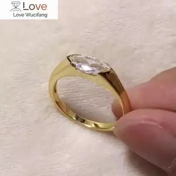 Модные обручальные кольца для женщин, золотистого цвета, маркиз, фианиты, аксессуары для вечеринки, модные женские изящные ювелирные изделия 7