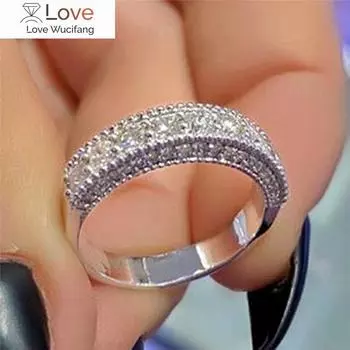 Модные обручальные кольца женские блестящие фианиты модный дизайн универсальные аксессуары для женщин нежный дизайн ювелирные изделия подарок 10