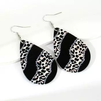 Модные очаровательные ювелирные изделия черные серьги для женщин чёрный