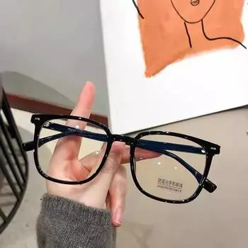 Модные очки для близорукости для женщин без макияжа, уличная фотография, плоские очки, модные и универсальные очки TR90 с защитой от синего света для мужчин Anti blue light