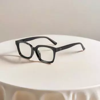 Модные очки для чтения, большая оправа, анти-синий свет, очки для чтения, неполяризованный модный аксессуар 1.0 чёрный