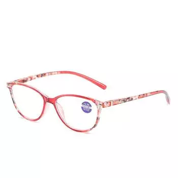 Модные очки для чтения для пресбиопии, женские очки с защитой от синего света для пожилых людей, выставочные распродажи, подарки, очки для дальнозоркости, супер молодежные +100 красный