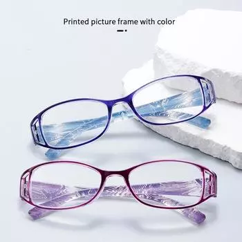 Модные очки для чтения для женщин, модные печатные очки с защитой от синего света для мужчин +1.0 чёрный