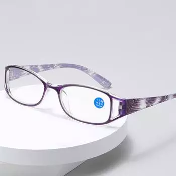 Модные очки для чтения для женщин, модные печатные очки с защитой от синего света для мужчин +1.0 чёрный