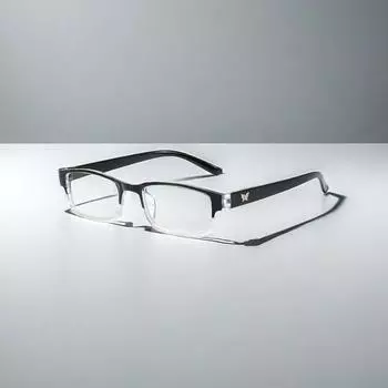 Модные очки для чтения Очки для чтения высокой четкости Неполяризованный модный аксессуар +1.0 чёрный