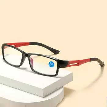 Модные очки для чтения Очки для чтения с защитой от синего света +1.0 чёрный