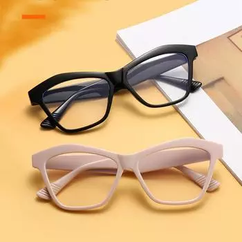 Модные очки для чтения, очки для чтения «кошачий глаз», неполяризованный модный аксессуар 1.0 чёрный