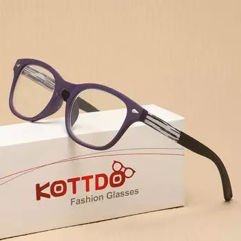 Модные очки для чтения Очки для чтения с защитой от синего света +1.0+1.5+2.0+2.5+3.0+3.5+4.0 +1.0 синий