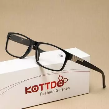 Модные очки для чтения Очки для чтения из смолы Неполяризованные Модный аксессуар +4.0 синий