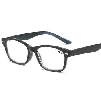 Модные очки для чтения с принтом для мужчин и женщин, прозрачные линзы из смолы, очки для пресбиопии, компьютерные очки, очки от +1,0 до +4,0 250
