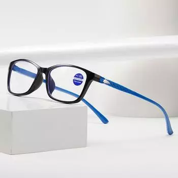Модные очки для чтения с защитой от синего света для мужчин и женщин, очки Hd с защитой от пресбиопии +4.0 фиолетовый