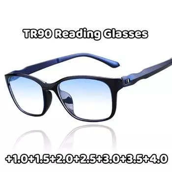 Модные очки для чтения с защитой от синего света для мужчин и женщин, очки для пресбиопии, сверхлегкие, удобные очки 1