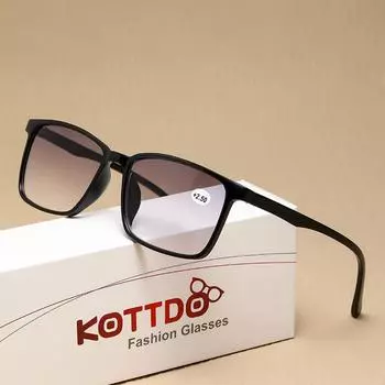 Модные очки для чтения Солнцезащитные очки для чтения +1.0 чёрный