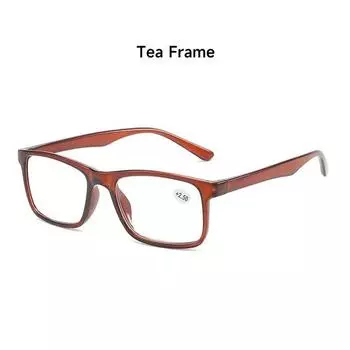 Модные очки для чтения в квадратной оправе, очки высокой четкости для пресбиопии, мужские и женские пожилые унисекс диоптрии от +1,0 до +4,0 150