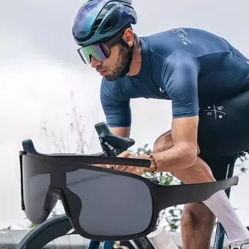 Модные очки для езды на велосипеде, очки ночного видения, солнцезащитные очки с защитой от песка, очки для езды на горном велосипеде, мотоциклетные солнцезащитные очки чёрный