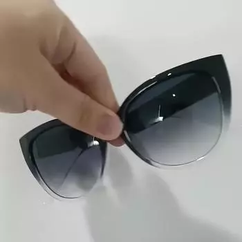 Модные очки «кошачий глаз», классическая квадратная оправа с Es, черные пластиковые очки для повседневной носки и музыкальных мероприятий, стильный аксессуар для женщин