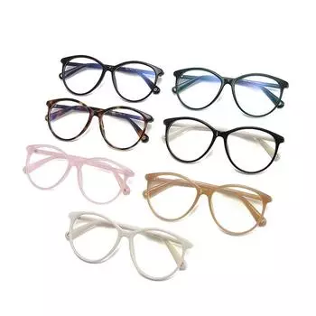 Модные очки с синей подсветкой, тонкая оправа, легкая оправа для очков, студенческий белый воротничок, маленькое плоское зеркало с ароматом