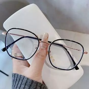 Модные очки TR90 с защитой от синего света, женские и мужские большие оптические оправы для защиты глаз, ультра легкие очки, офисные очки