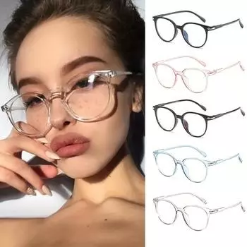 Модные очки в оптической оправе с прозрачными линзами, винтажные компьютерные антирадиационные очки