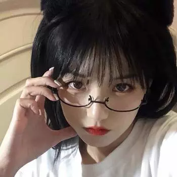 Модные очки в полурамке с подвеской и цепочкой, шикарные очки в стиле Харадзюку для украшения вечеринки, металлические очки для вечеринок CHINA