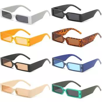 Модные очки в прямоугольной оправе, очки для мужчин и женщин, винтажные очки унисекс, солнцезащитные очки, оттенки хип-хопа, UV400, поставка
