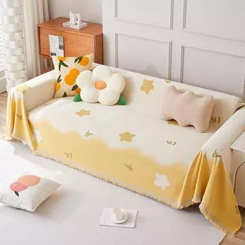 Модные одеяла с защитой от царапин, чехол для дивана, синельное полотенце для дивана, четыре сезона, универсальное одеяло для дивана 180X130cm серый