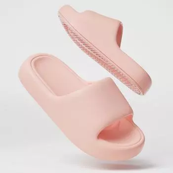 Модные однотонные летние домашние туфли унисекс, мягкие сандалии для мужчин и женщин, тапочки, домашние шлепанцы 44-45 жёлтый