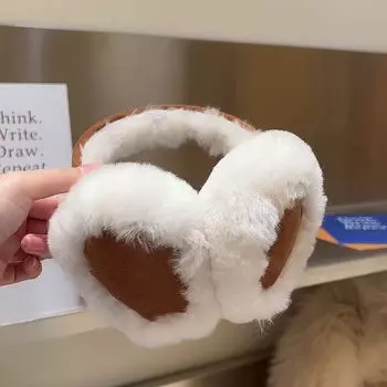 Модные однотонные меховые интегрированные мужские и женские антифризы теплые наушники зимняя защита ушей удобные повседневные ушные вкладыши