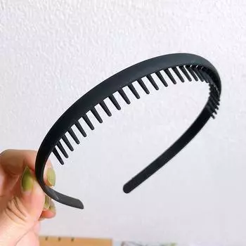 Модные однотонные пластиковые повязки для волос для женщин, зубчатые волнообразные гребни, нескользящие резинки для волос, аксессуары для волос, повязки для волос для умывания лица для девочек