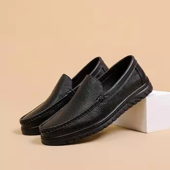 Модные официальные туфли для мужчин, повседневные деловые туфли на весну и осень, мужские вечерние туфли, новые элегантные и классические черные туфли Suis 38 чёрный