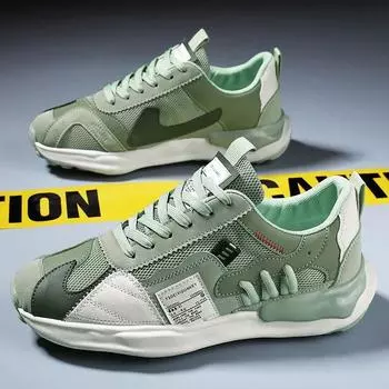 Модные оригинальные дизайнерские мужские кроссовки, новые повседневные сетчатые дышащие спортивные кроссовки для мужчин, брендовые теннисные туфли Zapatillas Hombre 39