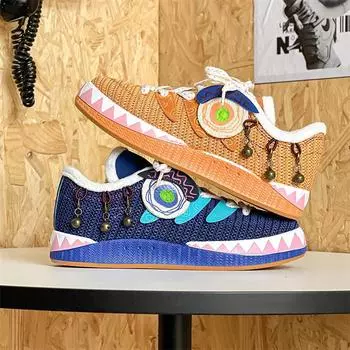 Модные оригинальные оранжевые мужские дизайнерские туфли 2024 года, уличные модные кроссовки для скейтбординга, мужские удобные дышащие повседневные кроссовки из парусины 39