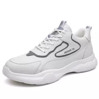 Модные осенне-зимние новые кроссовки на платформе для мужчин, модная мужская обувь из коровьей кожи с мягкой подошвой, дизайнерская повседневная спортивная обувь для мужчин 38