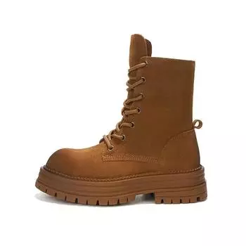 Модные осенне-зимние новые женские сапоги из коровьей кожи в стиле вестерн, модные повседневные кожаные ботильоны с мягкой подошвой для женщин 35