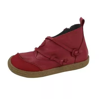 Модные осенне-зимние женские ботинки в стиле ретро, модные ботильоны из натуральной кожи, Zapatos De Mujer, винтажные теплые ботинки Botas Botines Mujer 35