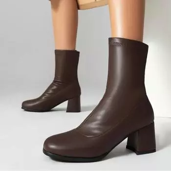 Модные осенние ботильоны для женщин, черные, золотые, короткие, модные, с квадратным носком, танцевальные, фетиш-туфли для вечеринок, женские, большого размера 45 34 чёрный