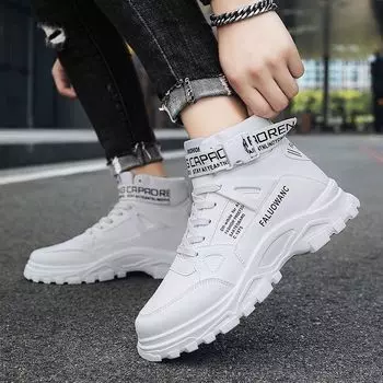 Модные осенние ботинки Martin с высоким берцем, универсальные британские спортивные и повседневные рабочие ботинки 39